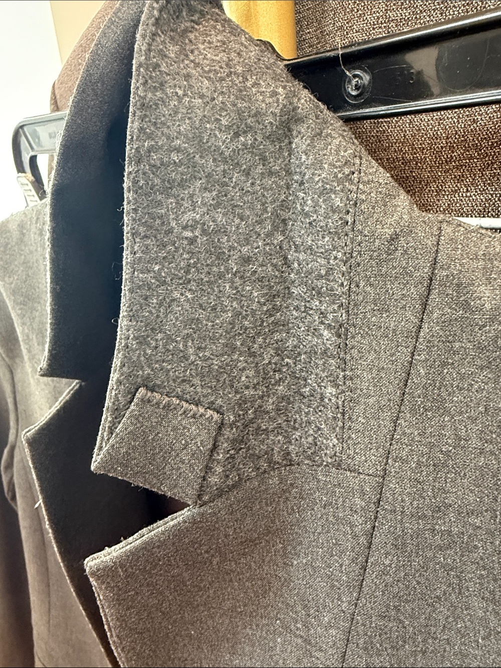 Ann Taylor Gray Tailored One-Button Blazer and Skirt Suit Set - Picture 4 of 9